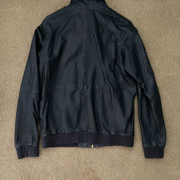 Men's Leather Large Scotch & Soda Jacket - Picture 5 of 5